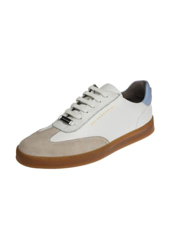 Baldessarini Leder-Sneakers "Garry" in Weiß/ Beige/ Hellblau