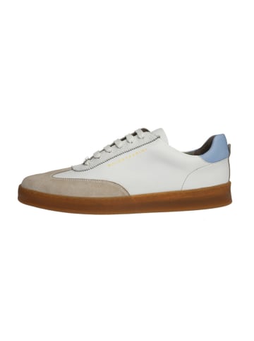 Baldessarini Leder-Sneakers "Garry" in Weiß/ Beige/ Hellblau