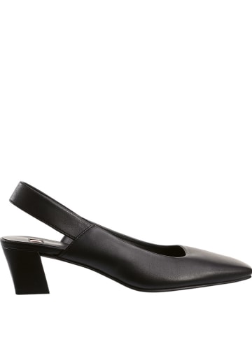 Högl Leder-Slingpumps in Schwarz