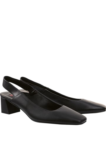 Högl Leder-Slingpumps in Schwarz