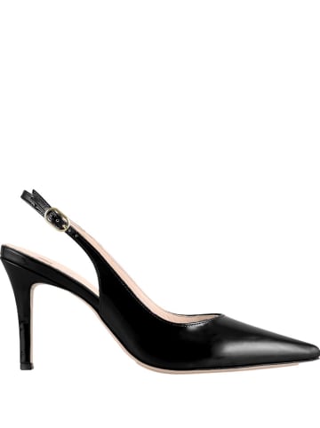 Högl Leder-Slingpumps in Schwarz