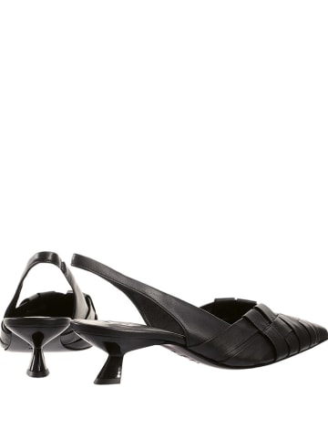 Högl Leder-Slingpumps in Schwarz