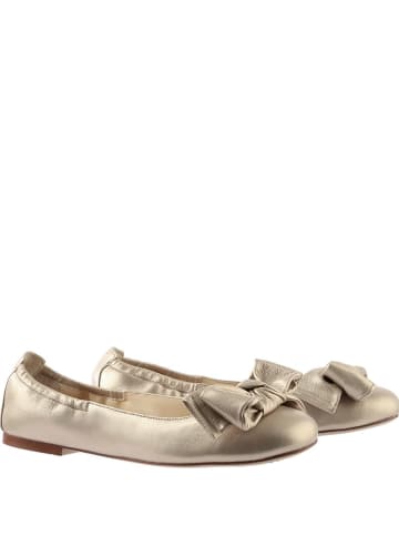 Högl Leder-Ballerinas in Gold