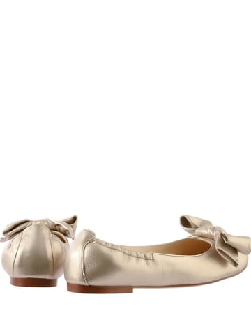 Högl Leder-Ballerinas in Gold
