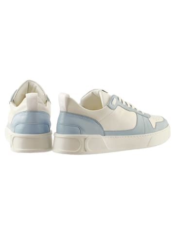 Högl Leren sneakers wit/lichtblauw