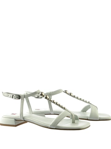 Högl Leder-Sandalen in Hellgrau