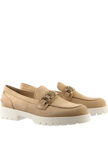 Högl Leder-Mokassins in Beige