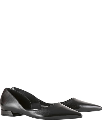 Högl Leren ballerina's zwart