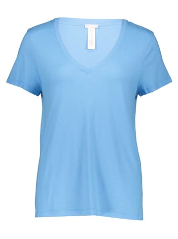 Hanro Pyjama-Oberteil in Hellblau