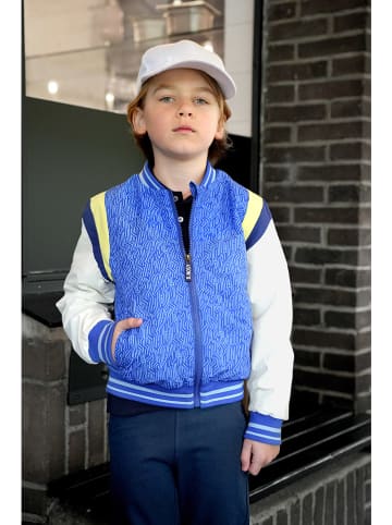 B.Nosy Sweatjacke "James" in Blau/ Weiß/ Gelb