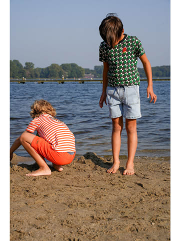 B.Nosy Shirt "Timmy" wit/groen/zwart