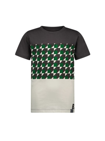 B.Nosy Shirt "Tyler" in Weiß/ Grün/ Schwarz