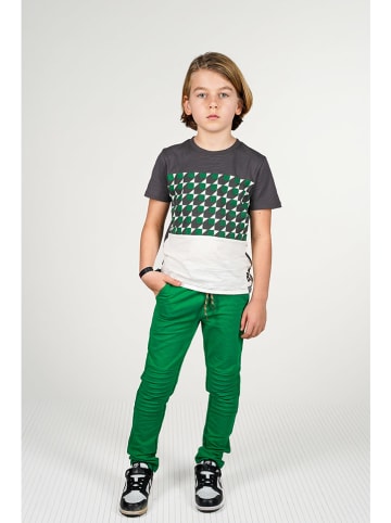 B.Nosy Shirt "Tyler" wit/groen/zwart