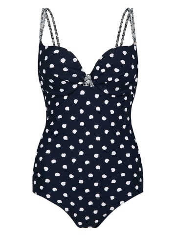 SHORT STORIES Badpak donkerblauw/wit
