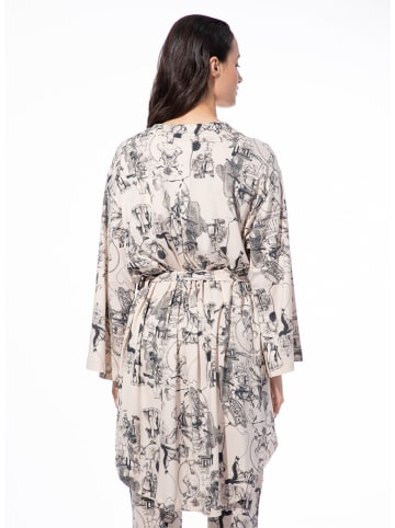 SHORT STORIES Kimono in Beige/ Schwarz