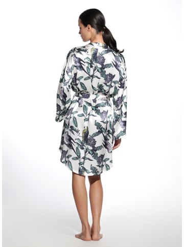 SHORT STORIES Kimono in Weiß/ Dunkelblau
