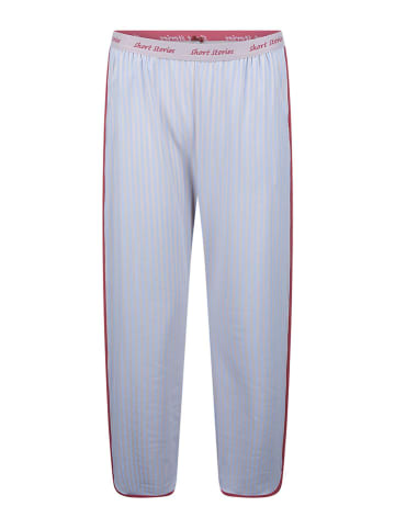 SHORT STORIES Pyjama-Hose in Hellblau/ Beige