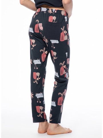 SHORT STORIES Pyjama-Hose in Dunkelblau/ Rosa