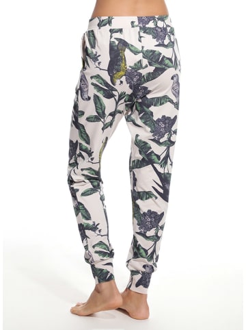 SHORT STORIES Pyjama-Hose in Weiß/ Grün