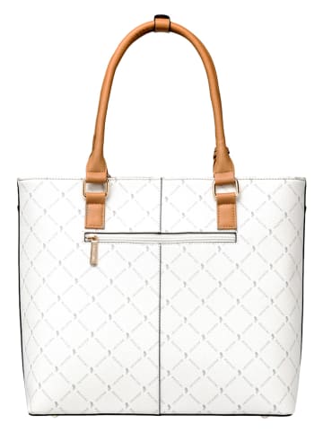 Puccini Shopper bag w kolorze białym - 45 x 31 cm