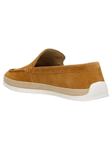 Wojas Leren mocassins lichtbruin