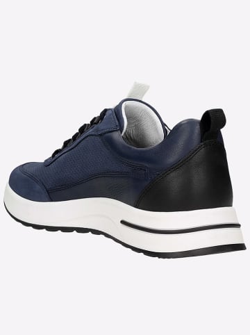 Wojas Skórzane sneakersy w kolorze granatowym