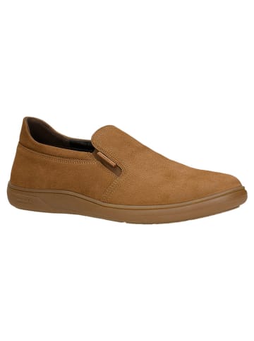 Wojas Leder-Slipper in Hellbraun