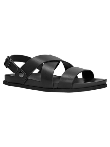 Wojas Leder-Sandalen in Schwarz