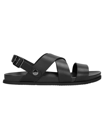 Wojas Leren sandalen zwart
