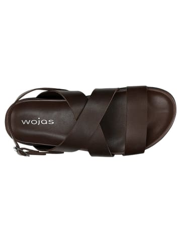 Wojas Leren sandalen bruin