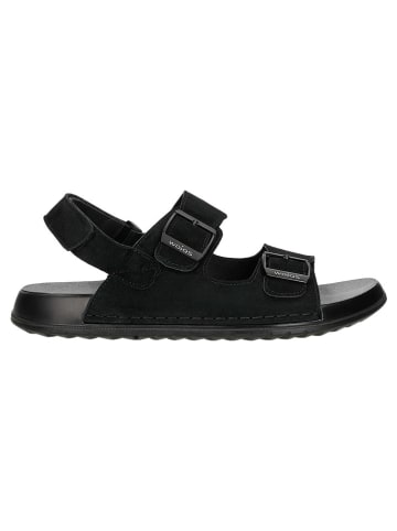Wojas Leder-Sandalen in Schwarz
