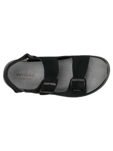 Wojas Leder-Sandalen in Schwarz