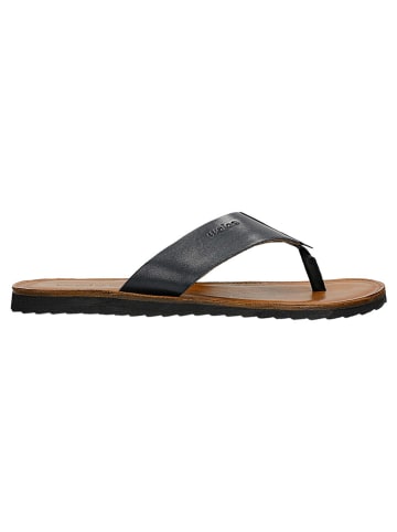 Wojas Leren teenslippers donkerblauw