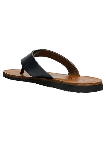 Wojas Leren teenslippers donkerblauw