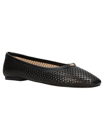 Wojas Leder-Ballerinas in Schwarz