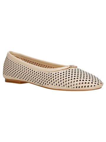 Wojas Leder-Ballerinas in Beige