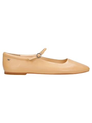 Wojas Leder-Ballerinas in Beige