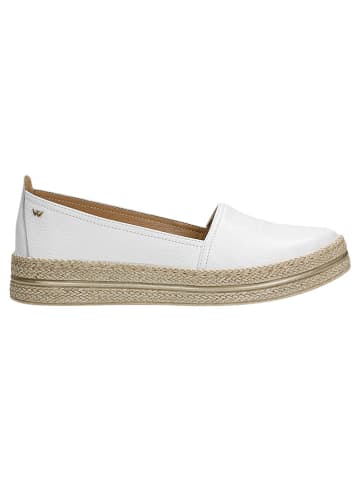 Wojas Leren espadrilles wit