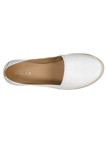 Wojas Leder-Espadrilles in Weiß