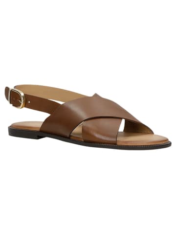 Wojas Leren sandalen bruin