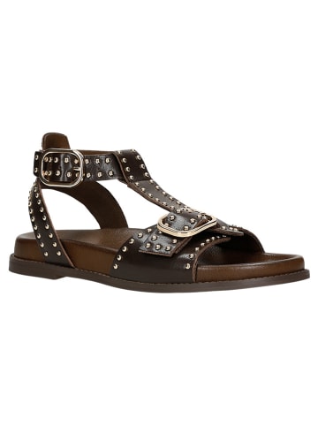 Wojas Leren sandalen bruin