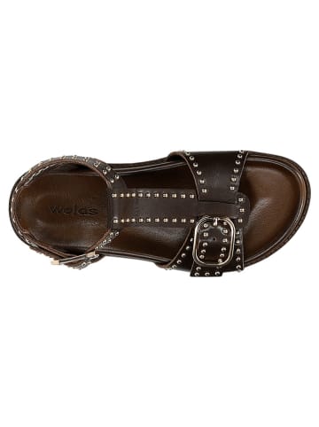 Wojas Leren sandalen bruin