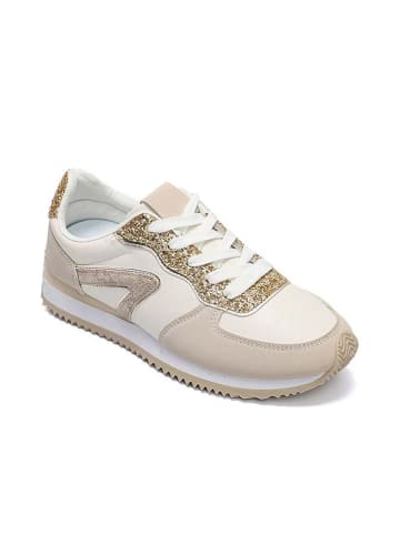 Foreverfolie Sneakers in Creme/ Beige/ Gold