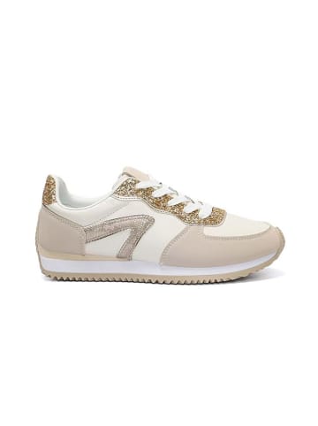Foreverfolie Sneakers in Creme/ Beige/ Gold