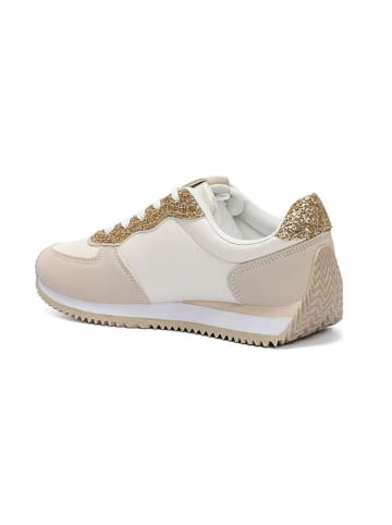 Foreverfolie Sneakers in Creme/ Beige/ Gold