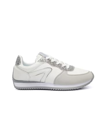 Foreverfolie Sneakers in Weiß/ Silber