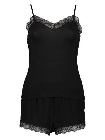Hunkemöller Piżama w kolorze czarnym