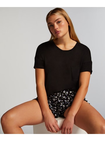 Hunkemöller Piżama w kolorze czarnym