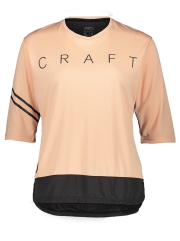 Craft Fahrradshirt "Core Offroad" in Beige/ Schwarz