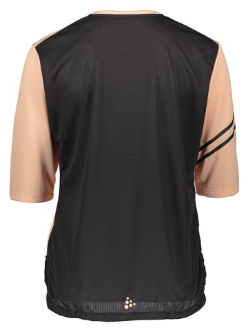 Craft Fahrradshirt "Core Offroad" in Beige/ Schwarz